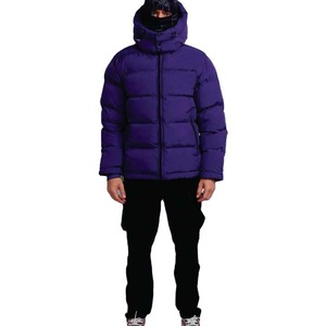 Chaqueta acolchada de invierno para hombre de alta calidad totalmente personalizada, chaquetas de burbujas de estilo único con material de Tela de decoración de piel - Product Image 3