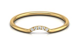 Anillo de eternidad de oro amarillo de 14k con diamantes cultivados en laboratorio, de moda, con diamantes internamente impecables, anillo de compromiso y boda para ella. - Product Image 2