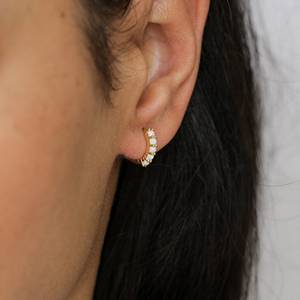 Boucles d'oreilles originales en argent 925 véritable, bijoux de haute qualité, opale, simples et élégantes, à prix bas - Product Image 4