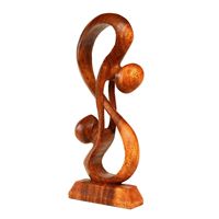 Sculpture de table en bois décorative, accessoire artistique pour la maison, pour des ambiances intérieures élégantes, décoration de table de salon, présentoir