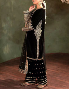 Nouvelle robe longue ethnique de style indien, brodée de pierres fantaisie, imprimée, pour soirée, salwar kameez, 2026 - Product Image 2