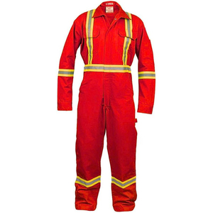 Combinaison de travail en polyester haute visibilité, combinaison de sécurité réfléchissante, combinaison industrielle haute visibilité, certifiée Oeko-Tex pour la construction - Product Image 1