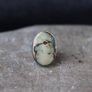 Monarch <b>Opal</b> <b>Ring</b> Statement <b>Ring</b> Sterling Silver <b>Ring</b> Gift For Women & Girls Anniversary Gift For Her - Product Image 2