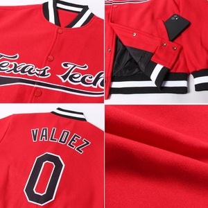 OEM Manufacturer High Quality Chenille Embroidery Men College Custom Baseball Bomber Letterman Crop <b>Leather</b> Street <b>Winter</b> - Product Image 3