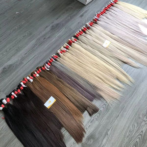 ผมแท้เวียดนามคุณภาพสูง 100% สำหรับขายส่ง ผมเวอร์จินแบบซุปเปอร์ดับเบิ้ลดรอน ปลายผมเรียบเนียน ผลิตด้วยเครื่องจักร ยี่ห้อมินห์คัง พรีเมียมแฮร์ น้ำหนัก 100 กรัม - Product Image 1