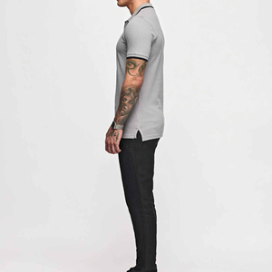 Polo clásico para hombre, camisetas de tela de algodón transpirable de manga corta, estilo informal de verano, OEM, logotipo personalizado, proveedor a granel - Product Image 4