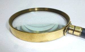 Loupe de poche de qualité supérieure avec cadre, loupe en aluminium avec poignée artisanale, accessoire de bureau, lentille de zoom décorative - Product Image 3