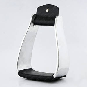 Estribo de caballo profesional, estribos anchos, estribos occidentales de aluminio de cuero atado a mano, forma de campana antideslizante, área de superficie más grande - Product Image 5