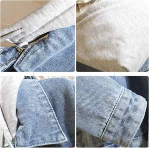 Veste en jean décontractée pour hommes Manteau en jean unisexe boutonné Vestes à capuche de camionneur à manches longues décontractées Outwear - Product Image 2