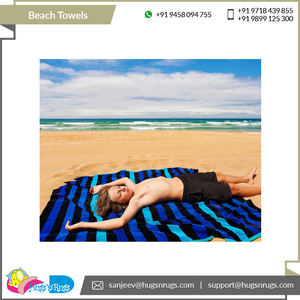 100% serviettes de plage teintes en fil de qualité standard en coton du principal fabricant et fournisseur indien - Product Image 5