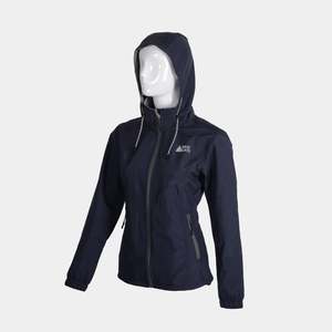Naviguer Veste polaire collée bleu marine pour femme Hard Shell Soft Fitness Caractéristiques Léger Coupe-vent Coupe-vent Polyester uni - Product Image 4