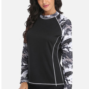 Hot Selling Latest <b>Womens</b> Rash Guard OEM Logo Design Custom WomenSublimation <b>Rashguard</b> - Product Image 6