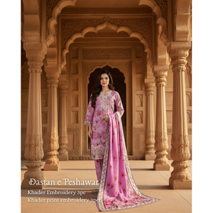 חדר פרימיום אלגנטי <span class=keywords><strong>3</strong></span> חלקים salwar kameez לנשים | רקמה מסוגננת החורף & נוחות יבשה מהירה - Product Image 1