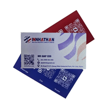 Cartes de visite de taille personnalisée de haute qualité Impression précise durable Papier offset Numérisation de codes QR Service OEM Fabricant du Vietnam
