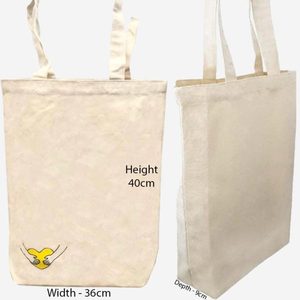 Sac fourre-tout en toile de coton biologique 12 oz en vente en gros sac à main d'épicerie réutilisable écologique emballage imprimé de logo personnalisé - Product Image 2