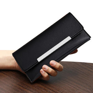 100% cuero de piel de vaca de gran capacidad de alta calidad al por mayor peso ligero mujeres Cartera de cuero embragues - Product Image 6