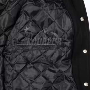 Plus Size Breathable Stand Collar Varsity Winter Jackets 100% Cotton Custom OEM/ODM High Quality Wholesale 2025 - Product Image 5