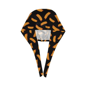 Reusable Medical <b>Scrub</b> Hats Knitted Cotton Polyester Custom Logo Printed High Quality Hospital Uniform Accessories Needle - Product Image 3