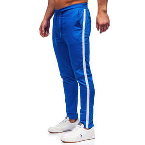 กางเกงวอร์มลำลองผู้ชายคุณภาพพรีเมียม ผ้าฝ้าย 100% เอวยางยืดใส่สบาย สไตล์สตรีทแวร์ มีกระเป๋า กางเกงทรงทันสมัย - Product Image 2