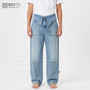 Nuevos Jeans de Mezclilla Personalizados de Alta Calidad para Hombre, Primavera-Otoño, Estilo Casual Recto con Lavado Claro Desgastado, 2025 - Product Image 6