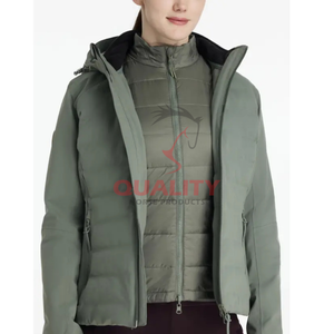 Veste d'équitation imperméable respirant tissu extensible coupe ergonomique premium élégant vêtements d'entraînement équestre femmes veste de cheval - Product Image 6