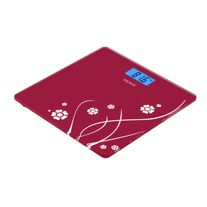 Balance de salle de bain numérique à écran LCD, nouvelle conception populaire, motif papillon, verre trempé, grande capacité, pour - Product Image 3