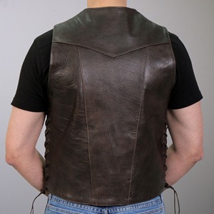 Chaleco de Motociclista Estilo Retro para Hombre MONO RIDER 'Side Lace', Impermeable, Cortavientos, Transpirable, Táctico y Protector - Product Image 3