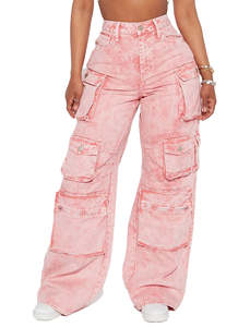 Diseño personalizado inspirado en el otoño de tiro alto gris elástico frente plano pantalón Formal para mujeres de talla grande impermeable transpirable recto - Product Image 3