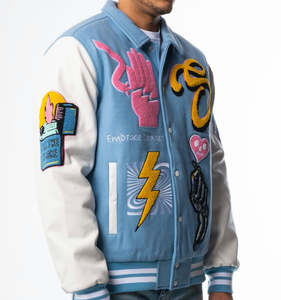 Chaquetas Varsity para Hombre Fabricadas en Pakistán, Cierre de Botones, Chaqueta Universitaria de Lana para Hombre, Chaqueta Varsity de Invierno - Product Image 6