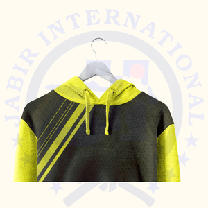 Sudadera con capucha de hombre de gran tamaño con estampado completo personalizado al por mayor 100% jersey de lana de algodón informal con capucha de invierno con diamantes de imitación lisos teñidos - Product Image 4