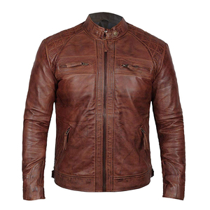 Chaqueta de cuero PU impermeable de excelente calidad para hombre, cómoda, ajustada, única, Top demandado, chaquetas de cuero de etiqueta privada - Product Image 1