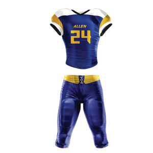 Ensembles d'uniformes de football américain sur mesure de haute qualité, maillot et short respirants avec design et logo uniques - Product Image 6
