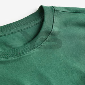 T-shirt 100% coton avec logo personnalisé T-shirt blanc uni pour hommes Logo personnalisé 100% coton Slim Fit décontracté T-shirt à col rond pour hommes - Product Image 6