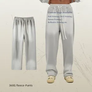 Manufacturer Streetwear Elastic Drawstring 300 Gsm Fleece Custom Acid Gradient Wash Straight Fit Men Jogger Flare Sweatpants