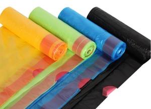 Bolsa de basura de plástico con cordón de 13 galones para cocina alta personalizada, 60 uds/rollo ODM con precio de fábrica - Product Image 6