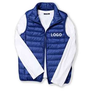 Gilet d'hiver pour homme, léger, personnalisé, pour la vie quotidienne, en duvet, sans manches, veste matelassée, rembourrage en coton, veste matelassée - Product Image 2