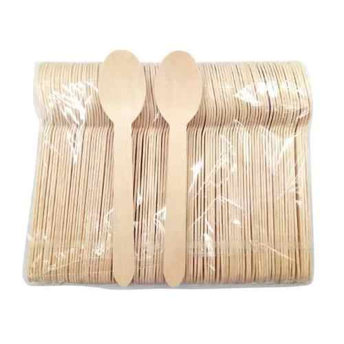 Disposable Birch Wooden Cutlery Spoon Premium Wooden Spoon for Everyday Use