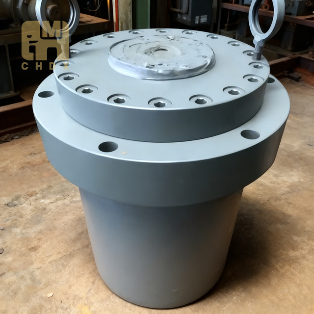 Marine Rudder Heavy Duty Hydraulic Cylinder Round Flange Multi-Bolt Thick Wall High Thrust High Load Oil Pressure Cylinder