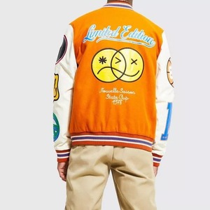 Veste blazer en cuir suédé marron tanné pour hommes veste universitaire présidentielle à séchage rapide avec fermeture à glissière toutes les tailles disponibles - Product Image 4