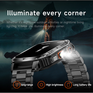 Reloj Inteligente Ak80 con Pantalla Táctil IPS de 2.01 Pulgadas, Bluetooth, Unisex, Caja Cuadrada, Carga Magnética, Resistente al Agua IP68 - Product Image 4