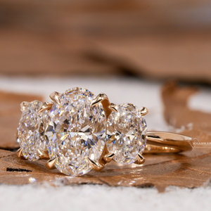 Anillos de Lujo de Alta Gama Hechos a Mano en Oro Amarillo de 18K, Estilo Clásico y Elegante, con Diamante Cultivado en Laboratorio de Corte Ovalado de 1.50 CT, Certificado IGI, para Mujer - Product Image 1