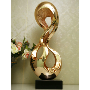 Escultura de Metal decorativa con recubrimiento en polvo de Color negro, diseño de globo, mesa hecha a mano, decoración del hogar, aspecto elegante, promocional y regalo - Product Image 5