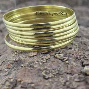 Brazalete de latón crudo de 69mm, brazalete con incrustaciones, brazalete de canal en blanco, pulsera ancha hecha a mano, latón crudo - Product Image 5