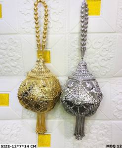 Embrague de fiesta de noche de Metal de hierro hecho a mano de diseñador para damas, embrague de piedra nupcial y monedero de fiesta con regalo de patrón único - Product Image 1