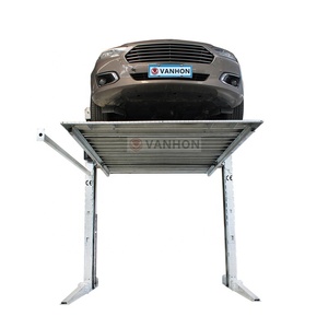Hidrolik çift seviye park 2 sonrası basit araba garaj dikey araba istifleyici park sistemi - Product Image 5