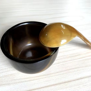 ENSALADERA DE CUERNO DE BÚFALO HECHO A MANO DE ALTA CALIDAD Cuenco para servir cuerno natural hecho a mano Estilo animal altamente pulido - Product Image 4