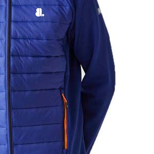 แจ็กเก็ตผู้ชายแบบไฮบริดมีซิป, เสื้อแจ็คเก็ตบุนวมน้ำหนักเบาคอตั้งกันลมสำหรับฤดูหนาว - Product Image 6