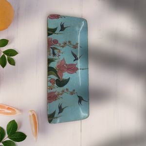 Bandeja Cuadrada de Madera de Mango con Asa, de un Solo Nivel, Colores Surtidos - Almacenamiento Portátil para Cocina y Sala de Estar, Diseño Moderno - Product Image 2