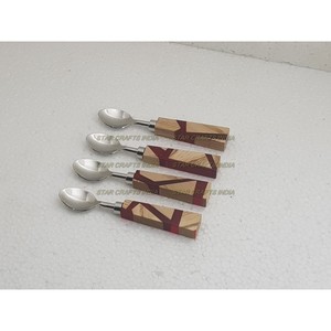 Ensemble de couverts de luxe 4 pièces cuillère couteau et fourchette ensembles de couverts en acier inoxydable pour les cadeaux de mariage de STAR CRAFT INDIA - Product Image 5