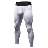 Leggings de compression haut de gamme pour hommes – Séchage rapide, respirants, antibactériens, en coton/fibre de bambou, vêtements de sport à taille élastique